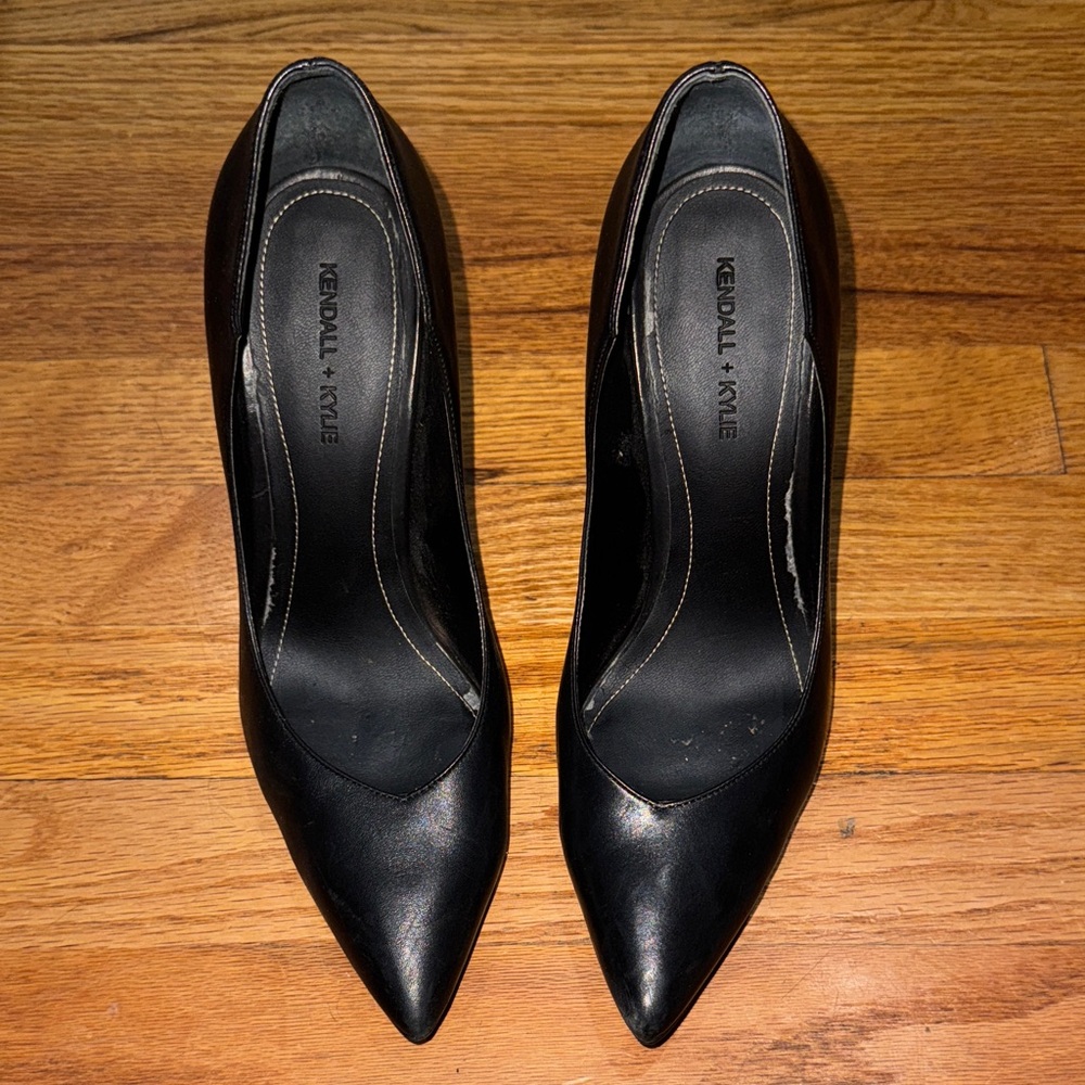 Kendall & Kylie Sleek Black Heels